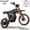 GT54 2000W, variant on 37MPH Riding'times GT54 Electric Dirt Bike for Teens Adults,48V27AH Electric Motorcycle with 14"/12" Fat Tire Ebike,2000W Dual Hydraulic Brakes Mountain Off-Road Ebike UL2849