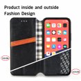 thumbnail image 5 of Decase Leather Wallet Case for iPhone 13 Pro Max PU Leather Embossed Case with Credit Card Slots Magnetic Closure Kickstand Flip Case for iPhone 13 Pro Max 6.7 inch, Black, 5 of 7
