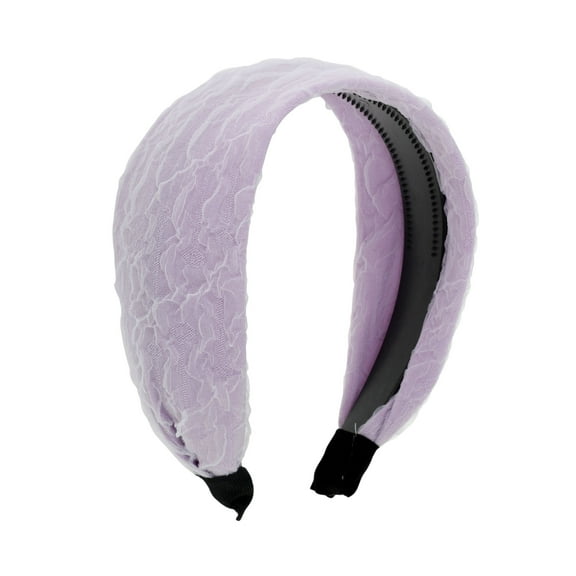 Unique Bargains 1 Pc Headband Chiffon Wide Hair Accessories Purple