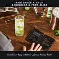thumbnail image 4 of Kit de bartender Home Hero Elegant de 22 piezas con soporte de madera, 4 of 8