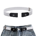 thumbnail image 5 of Helii Men's Comfort Adjustable No Buckle Elastic Belt Hook Loop Fastener Stretch Belt for Jeans Khaki Pants, 5 of 5