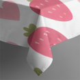 thumbnail image 3 of Strawberry Plants Fruit Heart White Pattern Rectangle Tablecloth 60"x84",Waterproof Polyester Rectangle Table Cloth, Wipeable Spillproof Polyester Tablecloth for Dining, Camping, Indoor and Outdoor, 3 of 5