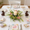 thumbnail image 4 of Dvkptbk Easter Candle Rings Holder Wreaths Spring Pastel Eggs Flowers Candle Holder Rings for Spring Easter Rustic Table Centerpiece Decor, 4 of 6
