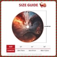thumbnail image 2 of Rateoe Fire Sky Dragon Pattern Christmas Tree Skirt with Ties , Christmas Tree Decorations, Farmhouse Christmas Decor Xmas Holiday Decorations-30", 2 of 6