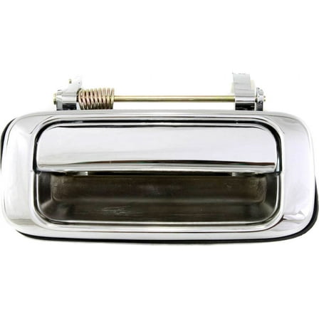 Replacement REPT491332 Exterior Door Handle Compatible with 1991-1997 Toyota Land Cruiser Rear, Left Driver Chrome