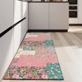 thumbnail image 4 of Pioneer Flower Floral Print Pattern Kitchen Rug Mat,Kitchen Runner Rugs Non Skid Washable,Decorative Kitchen Floor Mats for Kitchen,Sink,Laundry,17"X47", 4 of 5