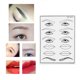 thumbnail image 3 of Seitruly 10 piezas de hojas de piel de práctica de silicona para cejas maquillaje permanente de doble cara pieles de entrenamiento accesorios de belleza Ayudas para vestirse con gancho de botón Seitruly CE001517-00, 3 of 6