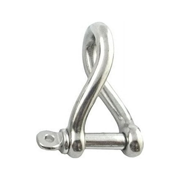 US STAINLESS Stainless Steel 316 Twist Shackle 1/4" (6mm) Marine Grade