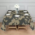 thumbnail image 3 of Camouflage Square Tablecloth 60x60in(152x152cm) – Waterproof Polyester Printed Table Cover, Wrinkle Resistant & Washable for Kitchen Dining Picnic Party Decor, 3 of 6