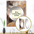 thumbnail image 3 of Designart "Herbal Elixir in Gold IX" Floral Herbs Mirror Wall Decor - Traditional Gold Floral Mirror Wall Art For Entryway - 40" x 30" Inch, 3 of 5