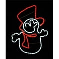 thumbnail image 1 of Celebrations 9737628 Bonhomme de Neige à LED avec Chapeau et Foulard, Rouge et Blanc, 1 of 1