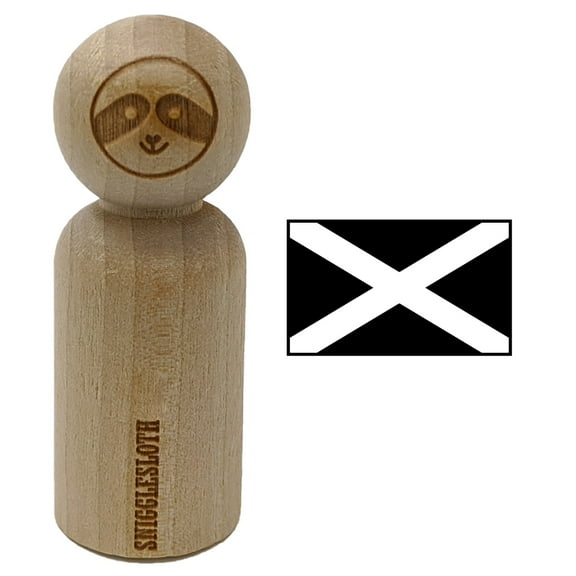 Scotland Flag Rubber Stamp for Scrapbooking Crafting Stamping - Small 3/4 Inch