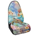 thumbnail image 2 of XYZCANDO Turtle Floral Design Car Seat Towel Cover Soft Terry Cloth Car Seat Covers, Sweatproof, Suitable for Van Front Seats, Fit for Cars SUVs SUV Truck, 2 of 9