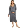 thumbnail image 1 of Robe de Maternité 2 en 1 Robe d'Accouchement Infirmière Peignoir d'Allaitement Hôpital, 1 of 9