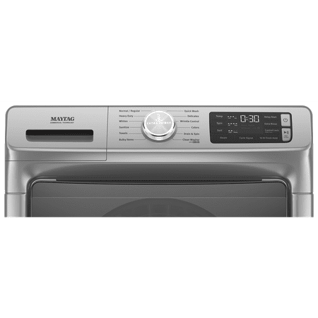 Maytag - 4.8 Cu. Ft. High Efficiency Stackable Front Load Washer with Steam and Fresh Hold - Metallic Slate