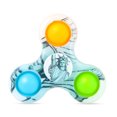 thumbnail image 2 of Tres dedos dedo Spinner empujar burbuja simple Dimmer juguetes anti estrés Tmvgtek para los niños Juego sensorial juguete de entretenimiento Fidget Juguetes | Juguetes Fidget | Fidget, 2 of 9