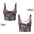 thumbnail image 6 of Sports Bra For Women, Vintage Floral (3) Sports Bras For Women High Support, Workout Tank Tops Woman With Removable Cups, 6 of 8