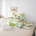 thumbnail image 6 of Castle Fairy Animal Green Hummingbird Twin Bedding Sets,Pink Flowers Bedding Comforter Set, 6 of 8