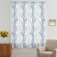 thumbnail image 3 of Navy Blue Grey Branch Sheer Curtains 84 Inches Long, Spring Summer Pastoral Botanical Light Filering Curtains, Breathable Simi Curtain Privacy Drapes for Living Room Bedroom Window Treatment, 3 of 9