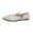 White, variant on Women's Mary Jane Shoes Thick Heel Pointed Toe One Strap Soft Leather Shallow Shoes