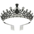 thumbnail image 4 of Clearance! Hontri 1Pc Hair Accessories Clearance under $5, Women Girls Princess Elegant Crown with Combs Women's Headbands Bridal Wedding Prom Birthday On Sale, 4 of 4