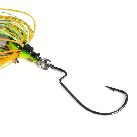 DEKAXID 6pcs Freshwater Fishing Lure Set Skirt Tail Jig Lure With Blade For Boat & Shore Fishing
