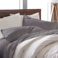 thumbnail image 3 of Ella Jayne 100% Cotton Sateen 500 Thread Count Deep Pocket 4-piece Sheet Set, Queen, Charcoal, 3 of 6