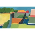 thumbnail image 2 of Weiss, Jan 24x17 White Modern Wood Framed Museum Art Print Titled - Small Town On a Hill No. 1, 2 of 4
