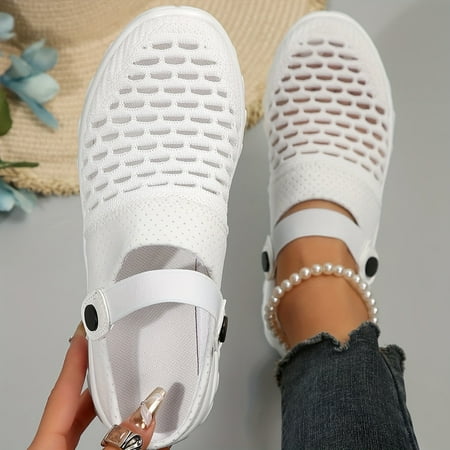 Going Outfits - Women s Outdoor Walking Sneakers - Lightweight Breathable Knit Slip On Shoes-35