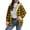 Yellow(Plaid), variant on Coorders Women's Flannel Zipper Jacket Coat With Pockets, Heavyweight Womens Outwear Winter Hooded Coats ,Plus Army Green,Size XL