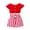 Red, variant on Mercatoo Baby Outfits for Girls Toddler Kids Girl's Outfits Solid Color Short Sleeve O Neck Crop Casual Girls Sweatsuits Set