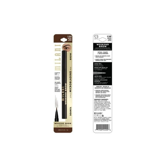 Delineador de cejas Milani weekend brow tint medium brown rellenador 1 ml