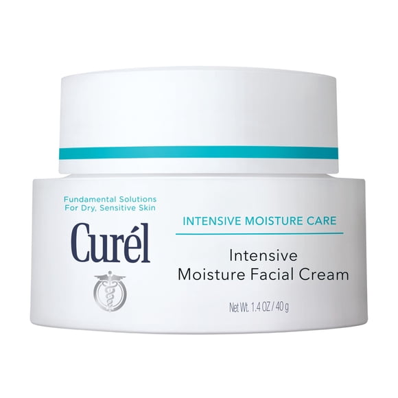 Curél Intensive Face Moisturizer Cream, Hydrating Face Lotion for Dry to Very Dry Sensitive Skin, For Women and Men, Anti-Aging Fragrance-Free Anti-Wrinkle Japanese Skin Care 1.4 Oz