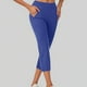 thumbnail image 2 of Pantalones de yoga para mujer, leggings acampanados de cintura alta con bolsillos, poliéster y spandex elásticos en 4 direcciones, para entrenamiento y ropa informal, 2 of 6