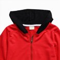 thumbnail image 5 of Staki Toddler Zip-Up Hoodies for Boys and Girls Colorful Cotton Blend Sweatshirts with Pockets Sizes 2T-15Y(Red,14-15 Years), 5 of 6