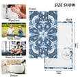 thumbnail image 3 of Snow Flowers Hand Towel Bath Towels Face Towels Cotton Absorbent for Home Hotel Spa Swimming Yoga Sports Decorative Towel Set of 2, 3 of 8