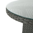 thumbnail image 2 of 3-Piece Outdoor Patio Dining Set, All-Weather Patio Table and Chairs with Cushions, Round Tempered Glass Tabletop - Perfect for Patio, Backyard, Porch, Garden, Poolside Dining, 2 of 5