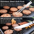 thumbnail image 5 of 22PCS Heavy Duty BBQ Grill Accessories Set, Non-Slip Grill Tools for Outdoor Grill Set Thicker Stainless Steel Grill Utensils Set, Deluxe Grilling Tools Set in Aluminum Case Ideal Gifts for Men, 5 of 9