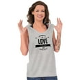 thumbnail image 4 of Love Forever Cute Romantic Valentine Tank Top Tee Shirt Women Brisco Brands X, 4 of 5