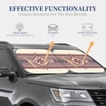 thumbnail image 4 of Fotbe Fashion Tatreez 2-Piece Car Windshield Sun Shade | Sun Blocker for Car Windshield | Foldable Automotive Interior Accessories for Sun Protection-Small, 4 of 7