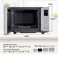 thumbnail image 5 of Panasonic NN-SV79MS Inversor inteligente de 1.4 pies cúbicos funciona con horno microondas de encimera Alexa, potencia de 1200 vatios con sensor Genius de cocción, acero inoxidable, 5 of 5