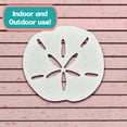 thumbnail image 6 of Outdoor Sand Dollar Wall Decor – Coastal Sign for Beach House – PVC Sand Dollar for Indoor Outdoor Use – Ocean Wall Art (3 Foot), 6 of 10
