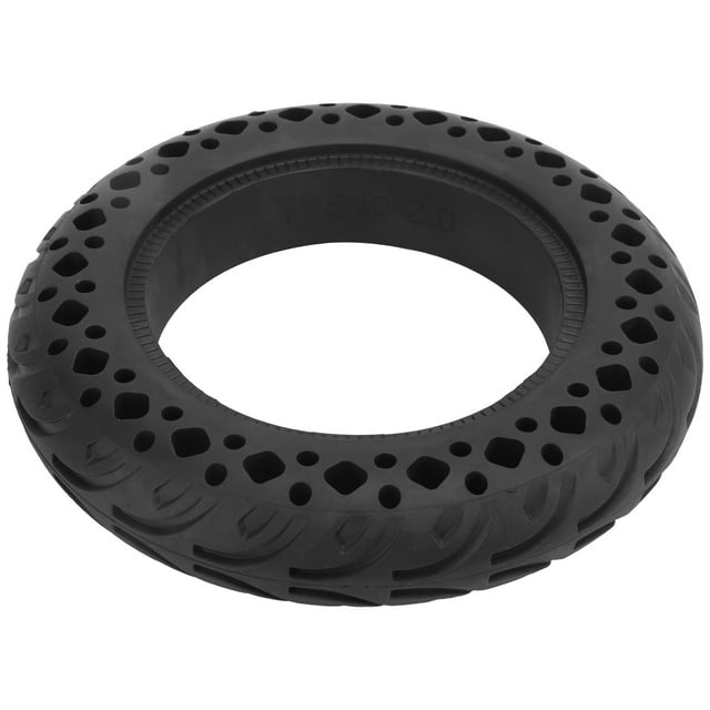 AMONIDA Explosion‑Proof Electric Scooter Wear‑Resistant Tire10x2.0in Solid Anti‑Slip Rubber Wheel,Explosion‑Proof Solid Wheel