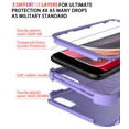 thumbnail image 6 of Diverbox Designed for iPhone SE case with Screen Protector Heavy Duty Shockproof Shock-Resistant Cases for Apple iPhone se Phone 2022/2020 Release (Purple), 6 of 7