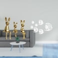 thumbnail image 2 of Escultura de familia de conejos y pegatinas decorativas de pared con espejo de peces para una decoración creativa del hogar. Ideales para exhibir en e, 2 of 8