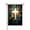 Color 2, variant on Amhnf Stained Glass Cross Design Linen Garden Flag For Home Outdoor Garden Yard Decor 12x18 inch