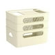 thumbnail image 2 of Caja de almacenamiento para enrutador, estuche para guardar cables de alambre para sala de estar, oficina, decoración del hogar Beige 3 Niveles, 2 of 9