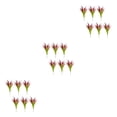 thumbnail image 2 of Plantas Artificiales Injueey Paquete de 6 Rosa Roja, 2 of 6
