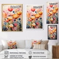 thumbnail image 4 of Designart "Coral Whimsical botanic Wilds II" Abstract Canvas Print, 4 of 5