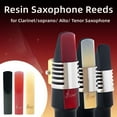 3Pcs Resin Plastic Saxophone Reeds Parts for Soprano Alto